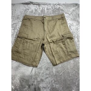 Directv Direct Tv Cargo Shorts Men's Size 42‎ Beige Khaki Straight Leg Brand New